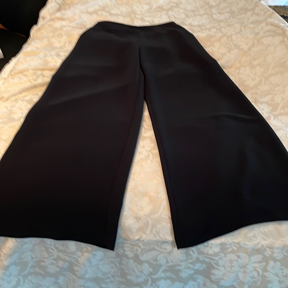 Black wide leg pants